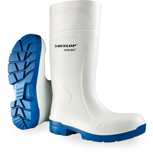 Dunlop FoodPro Purofort Multigrip Safety Wellington Boot - White