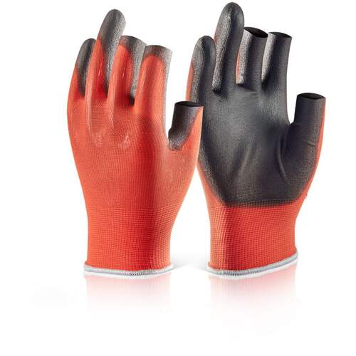 Pu Coated 3 Fingerless Glove XL (Size 10)