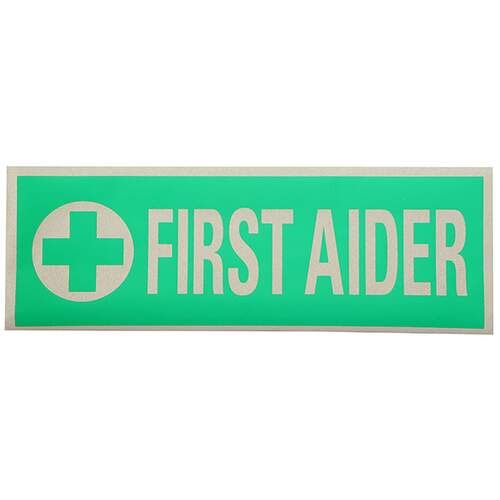 First Aider Reflective Back [250x90mm]