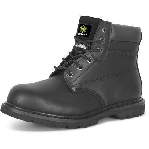 Click Goodyear Welted 6 Inch Boot Black