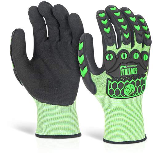Glovezilla Nitrile Palm Coated Hi-Vis Glove