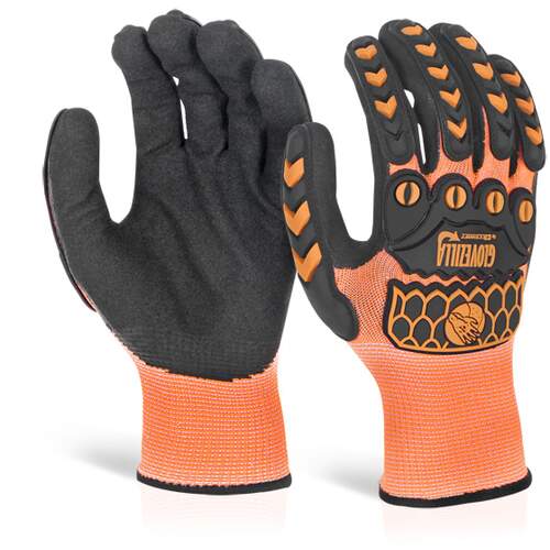 Glovezilla Foam Nitrile Coated Glove Orange