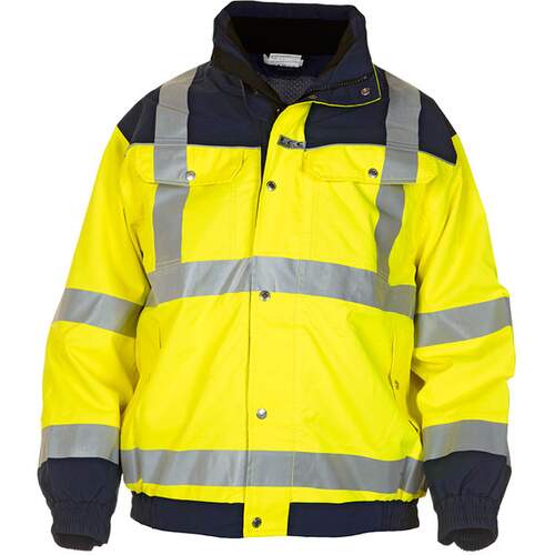 Furth High Visibility Sns Pilot Jacket Two Tone Saturn Yellow / Navy