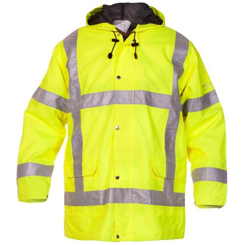 Uitdam Sns High Visibility Waterproof Jacket Saturn Yellow