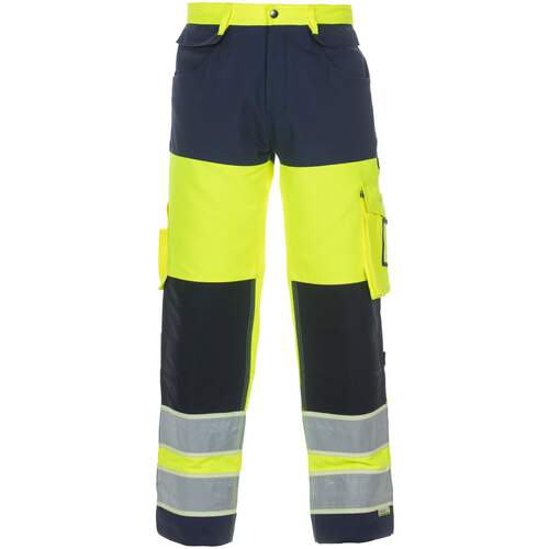 Idstein High Visibility Gid Two Tone Trouser Saturn Yellow / Navy