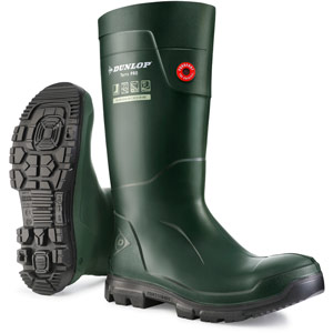 Dunlop Purofort Terrapro Green Wellington