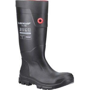 Dunlop Purofort Terrapro Full Safety Wellington Boot - Black