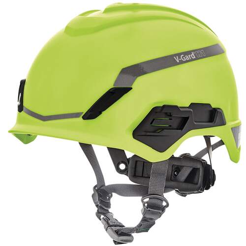 V-Gard H1 Non Vented Helmet Hi Vis Lime Green