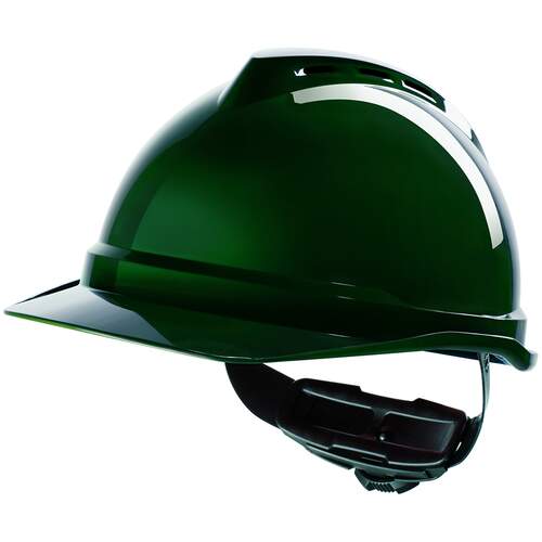 V-Gard 500 Vented Safety Helmet Green