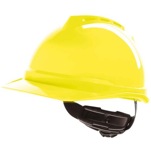 V-Gard 500 Vented Safety Helmet Hi Vis Yellow