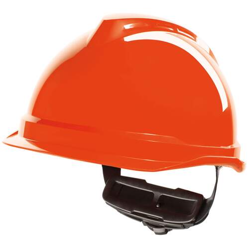 V-Gard 520 Peakless Safety Helmet Hi Vis Orange