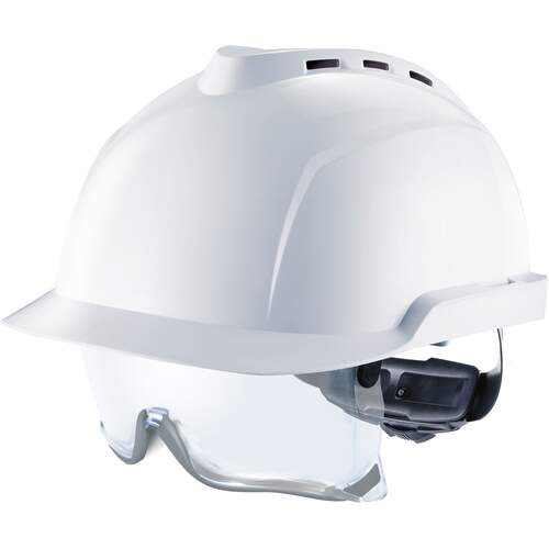 V-Gard 930 Vented Helmet C/W Integrated Spec White