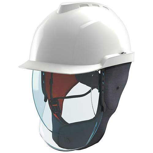 V-Gard 950 Class 2 Electrician Helmet Set White