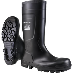 Dunlop Work-It Full Safety PVC Wellington Black