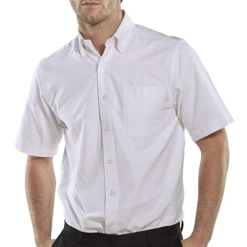 Oxford Shirt Short Sleeve White