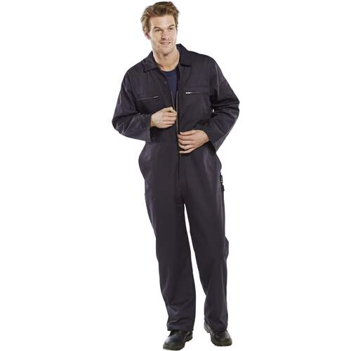 Super Click Heavy Weight Boilersuit Navy Blue