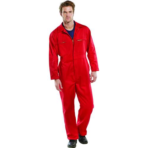 Super Click Heavy Weight Boilersuit Red
