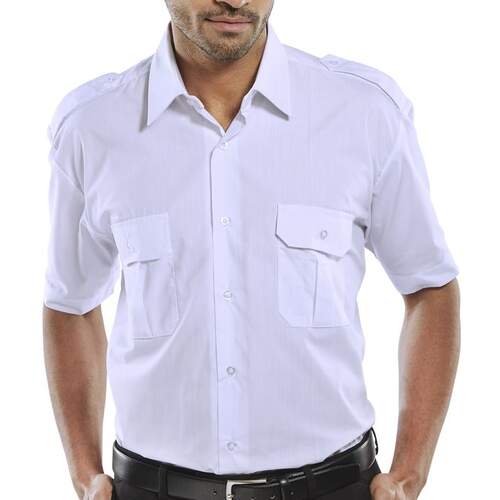 Pilot Shirt Short Sleeve White