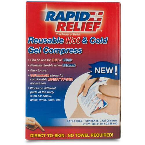 Reusable Hot/Cold Gel Compress Direct To Skin