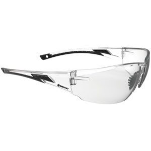 Clear Lens Lightweight Wraparound Safety Spectacle