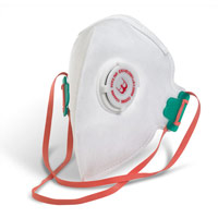 P2 Fold-Flat Valved Mask White