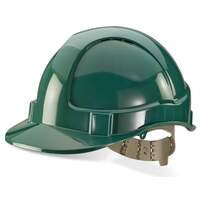 Comfort Vented Safety Helmet Green