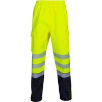 Deltic Hi-Vis Overtrouser Two-Tone Sy - Saturn Yellow / Navy