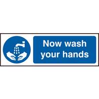 Now Wash Your Hands Sav (Pk5) 300mm X 100mm