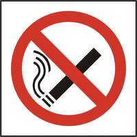 No Smoking Symbol Sav (Pk5) 100mm X 100mm
