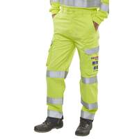 Hivis Trousers Saturn Yellow / Navy - Tall