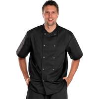 Chefs Jacket  Short Sleeve Black