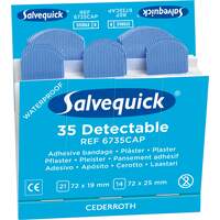 Salvequick Blue Detectable Plasters Refill