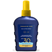 Paradise Sun 100ML Sun Lotion Spray SPF 30