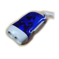 Mini Wind Up Torch Blue