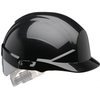 Reflex Black Slip Ratchet Helmet With Silver Flash