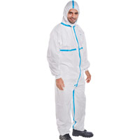 Disposable Microporous Coverall White Type 4/5/6