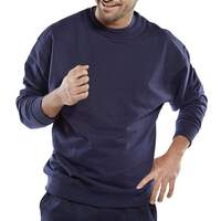 Click Premium Sweat Shirt Navy Blue