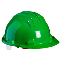 Climax Wheel Ratchet Safety Helmet Green
