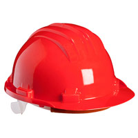 Climax Wheel Ratchet Safety Helmet Red