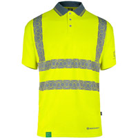 Envirowear Hi-Vis Polo Shirt Short Sleeve Saturn Yellow
