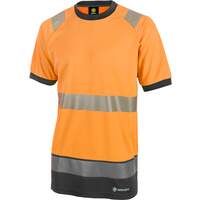 Hivis Two Tone Short Sleeve T Shirt Orange / Black
