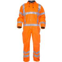 Ureterp Sns High Visibility Waterproof Coverall Orange