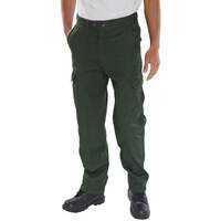 Super Click Drivers Trousers Bottle Green