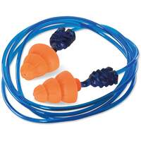 Corded Tri Flange Reusable Ear Plug Snr - Orange