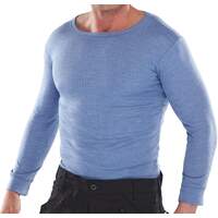 Long Sleeve Thermal Vest Blue