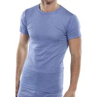 Short Sleeve Thermal Vest Blue