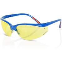 Safety Spectacle  Yellow Lens with Blue Frame