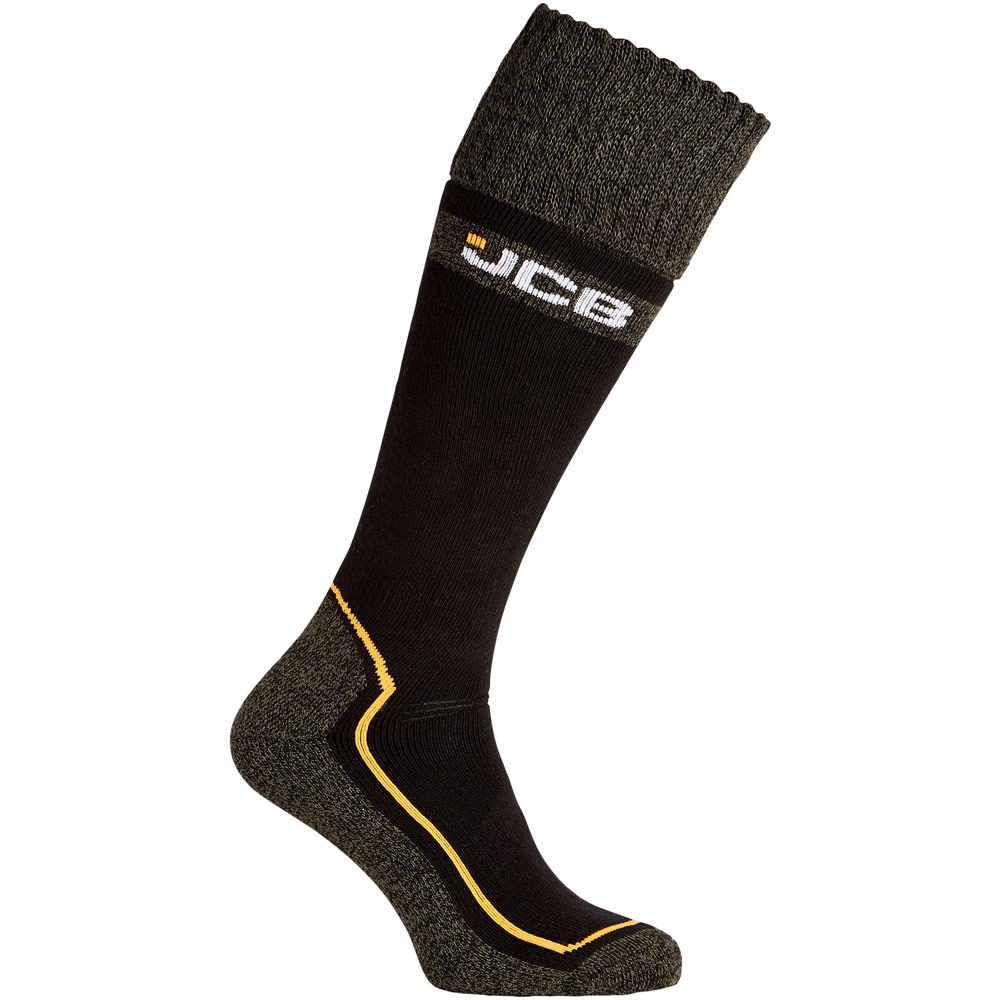 Jcb Men's Black Pro Tech Welly Socks - Uk 9-12 | Eu 44-47