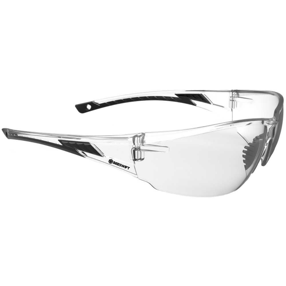 Beeswift Clear Lens Lightweight Wraparound Safety Spectacle