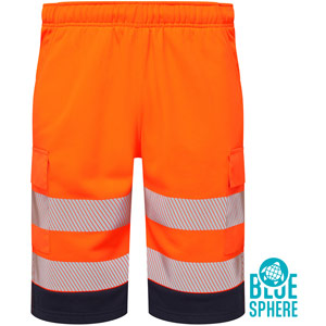 Supertouch Essentials Hi-Vis Eco CottonCool Shorts - Orange